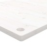 Dessus de bureau blanc 100x50x2,5 cm bois massif de pin 