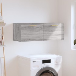 Armoire murale sonoma gris 100x36,5x35 cm bois d'ingénierie 