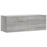 Armoire murale sonoma gris 100x36,5x35 cm bois d'ingénierie 