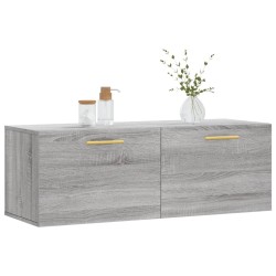 Armoire murale sonoma gris 100x36,5x35 cm bois d'ingénierie 