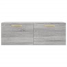 Armoire murale sonoma gris 100x36,5x35 cm bois d'ingénierie 