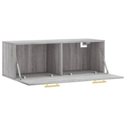 Armoire murale sonoma gris 100x36,5x35 cm bois d'ingénierie 