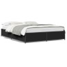 Cadre de lit sans matelas noir 140x190 cm 
