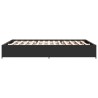 Cadre de lit sans matelas noir 140x190 cm 