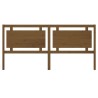 Tête de lit Marron miel 205,5x4x100 cm Bois massif de pin 
