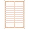 Cadre de lit sans matelas marron miel 150x200 cm bois massif 