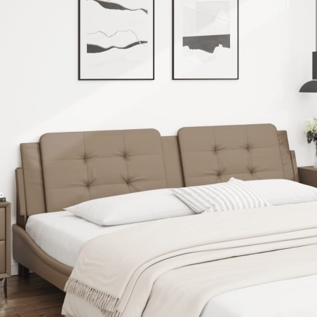 Coussin de tête de lit cappuccino 200 cm similicuir 