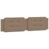 Coussin de tête de lit cappuccino 200 cm similicuir 