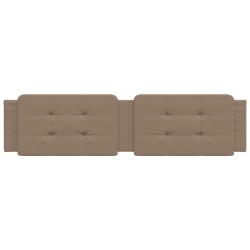 Coussin de tête de lit cappuccino 200 cm similicuir 
