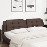 Coussin de tête de lit marron 200 cm similicuir 
