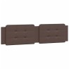 Coussin de tête de lit marron 200 cm similicuir 