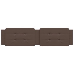 Coussin de tête de lit marron 200 cm similicuir 