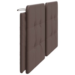 Coussin de tête de lit marron 200 cm similicuir 