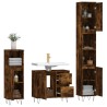 Ensemble de meubles de salle de bain 3 pcs Chêne fumé 