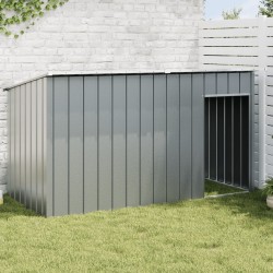 Niche pour chien avec toit anthracite acier galvanisé 