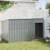 Niche pour chien avec toit anthracite acier galvanisé 