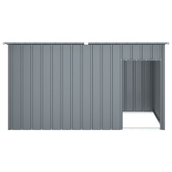 Niche pour chien avec toit anthracite acier galvanisé 