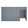 Niche pour chien avec toit anthracite acier galvanisé 