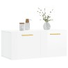 Armoire murale blanc brillant 80x36,5x35 cm bois d'ingénierie 