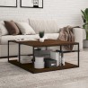 Étagères murales 4 pcs chêne marron 80x50x1,5cm bois ingénierie 