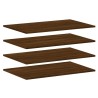 Étagères murales 4 pcs chêne marron 80x50x1,5cm bois ingénierie 