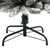 Sapin de Noël artificiel mince avec neige floquée 150 cm PVC/PE 