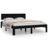Cadre de lit sans matelas noir 150x200 cm 