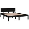 Cadre de lit sans matelas noir 150x200 cm 