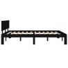 Cadre de lit sans matelas noir 150x200 cm 