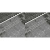 Drain de douche linéaire 2 pc 1030 x 140 mm Acier inoxydable 