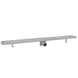Drain de douche linéaire 2 pc 1030 x 140 mm Acier inoxydable 