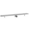 Drain de douche linéaire 2 pc 1030 x 140 mm Acier inoxydable 