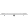 Drain de douche linéaire 2 pc 1030 x 140 mm Acier inoxydable 
