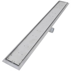 Drain de douche linéaire 2 pc 1030 x 140 mm Acier inoxydable 