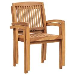 Chaises de jardin lot de 2 avec coussins à carreaux rouges Teck 