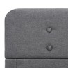 Cadre de lit sans matelas gris clair tissu 160x200 cm 