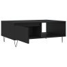 Table basse noir 90x60x35 cm bois d'ingénierie 