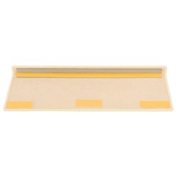 Tapis d'escalier autocollants 15 pcs 65x21x4 cm Beige clair 
