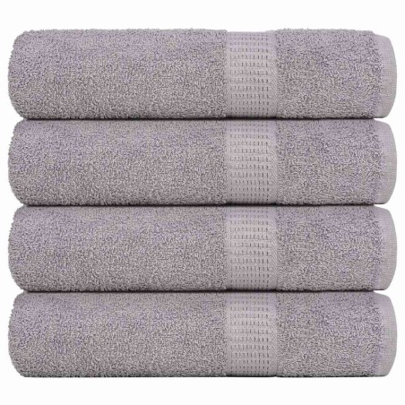 Serviettes de bain 4 pcs gris 100x150 cm 360 g/m² 100% coton 