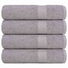 Serviettes de bain 4 pcs gris 100x150 cm 360 g/m² 100% coton 