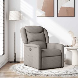 Fauteuil inclinable Taupe Tissu 
