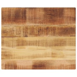 Dessus de table rectangulaire bois massif de manguier brut 
