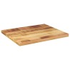 Dessus de table rectangulaire bois massif de manguier brut 