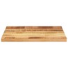 Dessus de table rectangulaire bois massif de manguier brut 