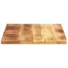 Dessus de table rectangulaire bois massif de manguier brut 