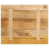 Dessus de table rectangulaire bois massif de manguier brut 