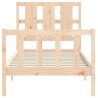 Cadre de lit sans matelas 100x200 cm bois massif de pin 