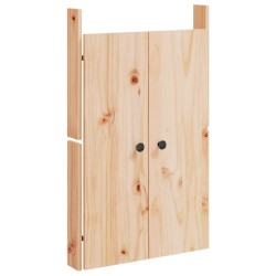 Portes de cuisine d'extérieur 2pcs 50x9x82cm bois de pin massif 