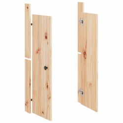 Portes de cuisine d'extérieur 2pcs 50x9x82cm bois de pin massif 
