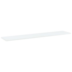 Panneaux de bibliothèque 8 pcs Blanc 100x20x1,5 cm Aggloméré 